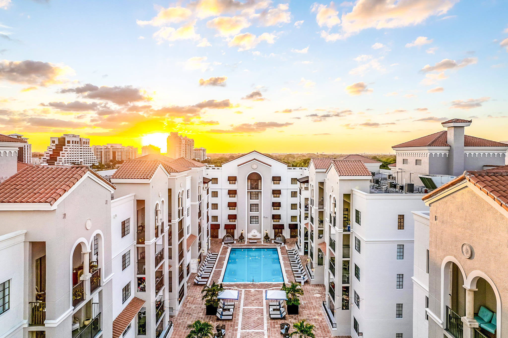 Aerial View Pool