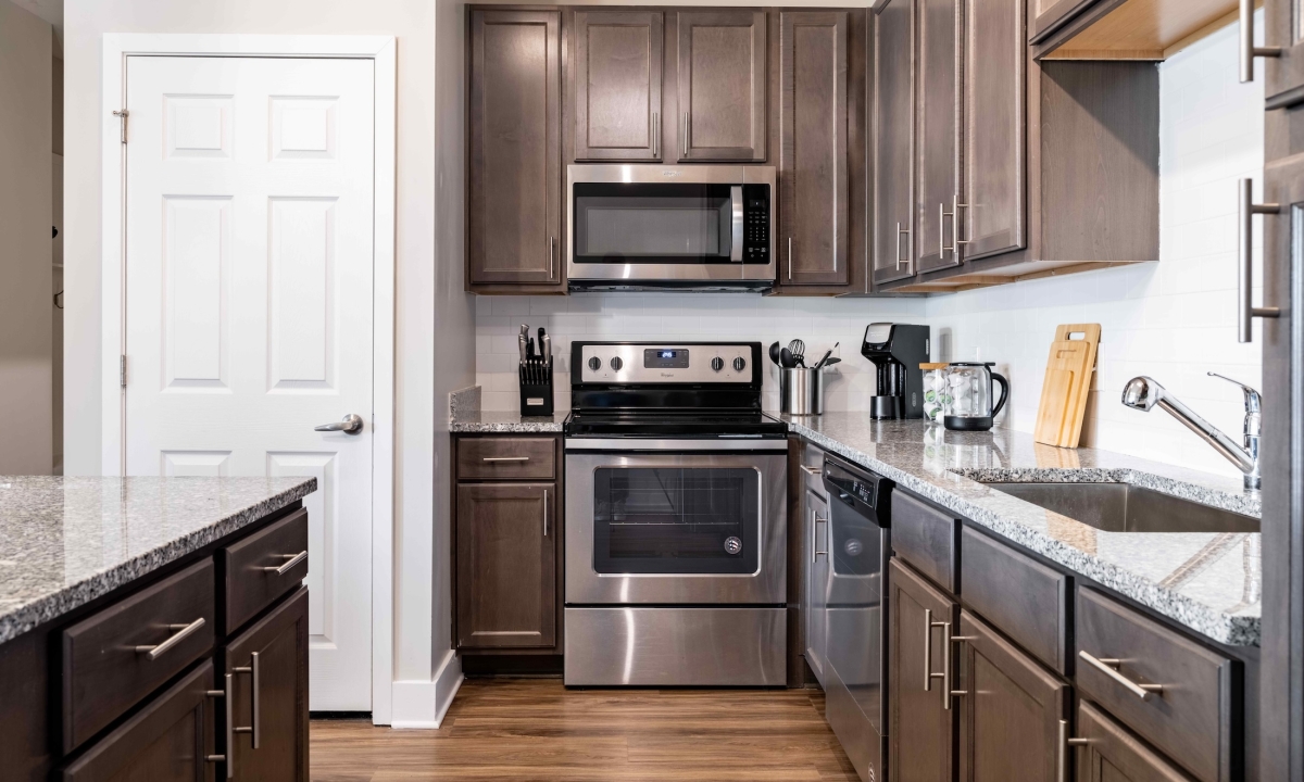 Kitchen view Stove