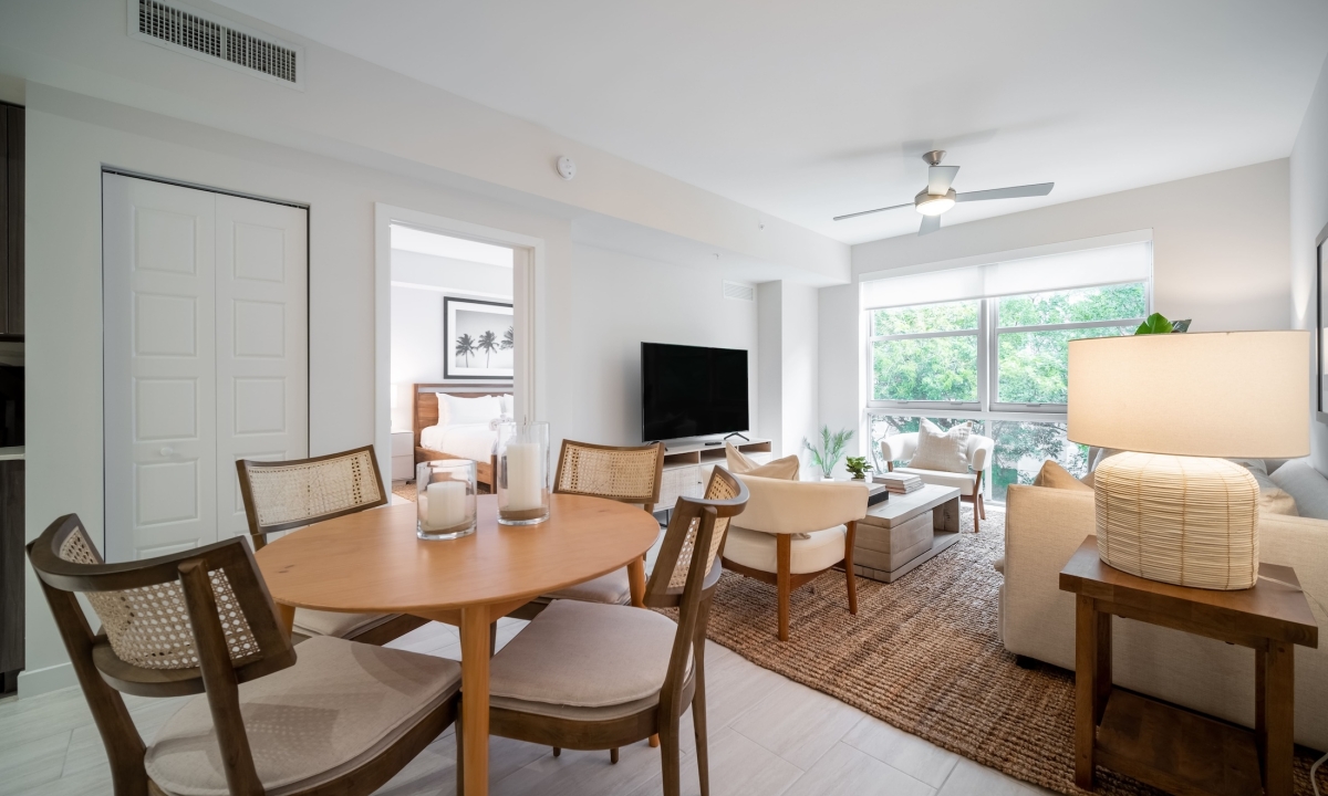 Living Room and Dining Room