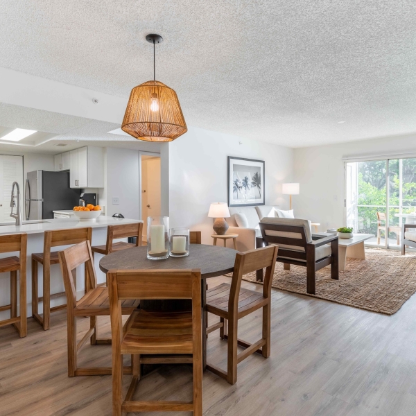 Living Room and Dining Room